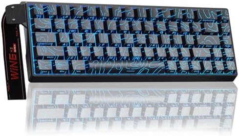 AULA WIN68 HE Mechanical Gaming Keyboard 60%, Hall Effect Magnetic Switch, Fast Trigger Mode Adjustable Actuation, 8000Hz Polling Rate, RGB Backlit, Small Wired Keyboard for Laptop/PC Gamer