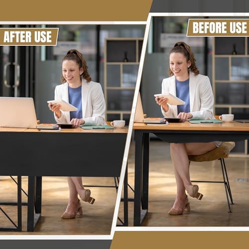 MABOZOO 60" Under Desk Privacy Panel and 28" Cable Management Net - 2pcs, Cord Organizer and Skirt for Home Office or Standing Workstation