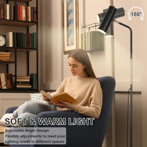 LALISU Floor Lamp, Industrial Floor Lamps for Living Rooms & Bedrooms