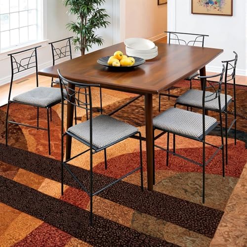 Peaceful Bear Amidst Tall Pines Soft Painted Area Rug Outdoor Patio Rug Play Mat Modern Floor Carpet Non-Slip Home Decor Living Room Kids Bedroom Nursery, 9x12 ft