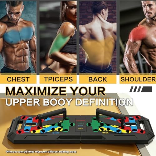 Push Up Board,Foldable Pushup Board for Man,Portable 30 in 1 Push Up Bar