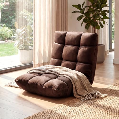 COSTWAY Floor Chair, 14 Positions Adjustable Floor Gaming Chair
