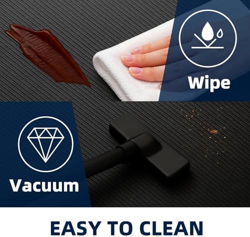 Kitchen Mat Cushioned Anti Fatigue, 0.75" Waterproof,Non Slip Kitchen Rugs, Memory Foam Comfort Mat for Standing at Home,Office,Sink,Laundry(17"x31" Black)