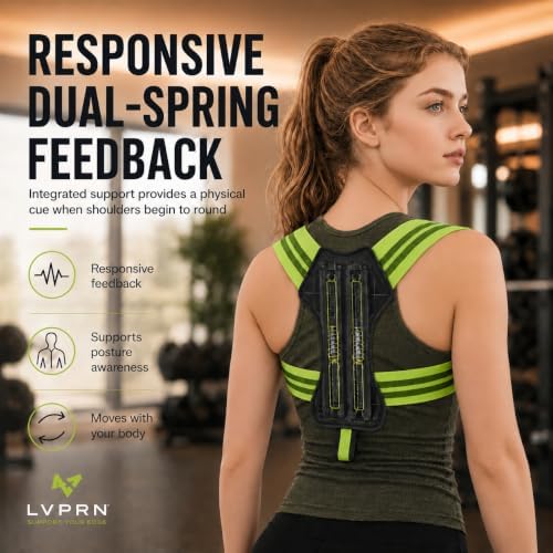 Pro-Gym Back Posture Corrector for Women to Open Shoulders, 8cm Ultra-Wide No-Digging Shoulder Straps, Tactical Power-Strap for Easy Solo Wear, Breathable for Workout & Peak Form