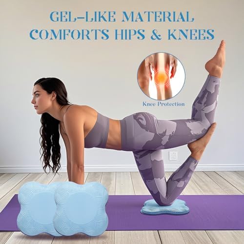 2-4 Pack Yoga Knee Pads, TPE Cushion for Pilates Exercise