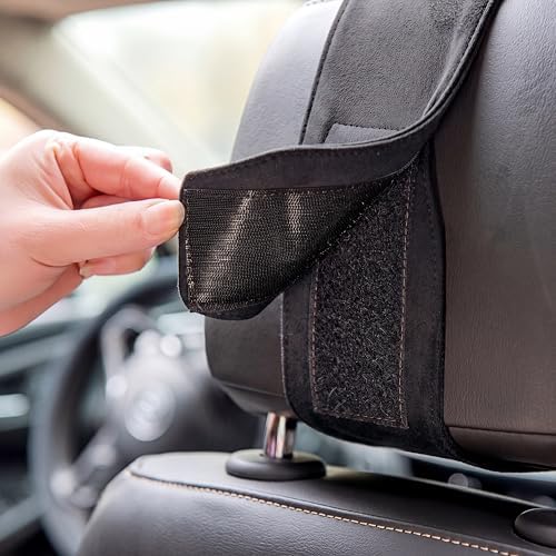 Forbell Premium Memory Foam Car Neck Pillow with Washable Cover - Provides Comfortable Neck Support for Driving and Travel 1pc(Black)