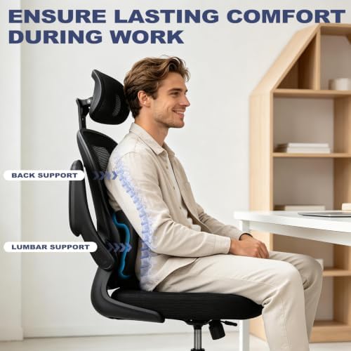 Office Chair, Desk Chair Comfy Computer Chair Ergonomic Mesh Office Chair