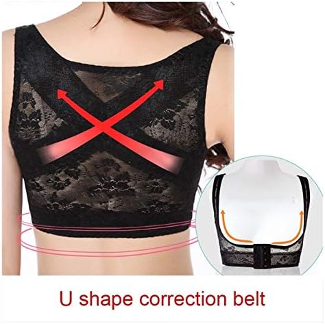 DSMYYXGS Adjustable Posture Corrector Brace Net Breathable Back Spine Support Belt Humpback Shoulder Women Posture Correction Belt (Color : Black, Size : Small)