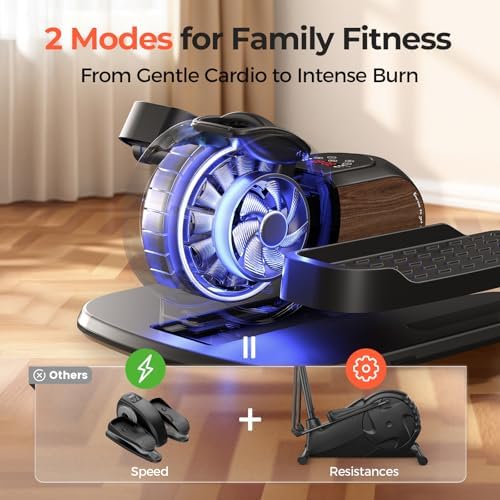 Under Desk Elliptical Machine, Electric Leg Exerciser for Seniors