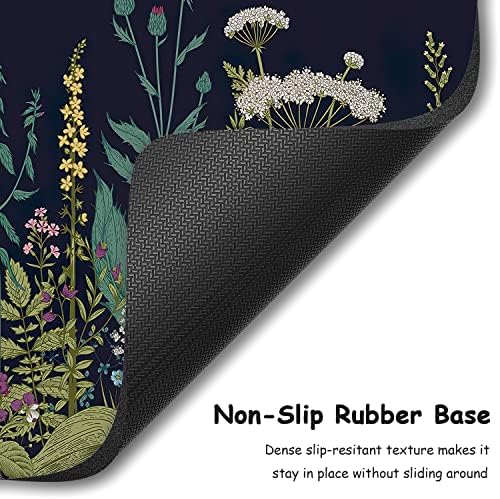 Dapesuom Small Mouse Pad, 6 x 8 Inch Thick Rubber Premium-Textured Non-Slip Portable & Washable Mini Mouse Mat for Women Men Wireless Laptops Keyboard Tray Gaming Work Computer Travel, Elegant Flower