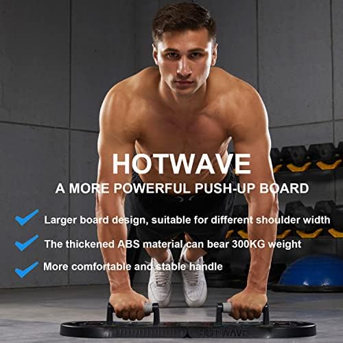 HOTWAVE Push Up Board, Portable PushUp Board, Foldable 20 in 1 Push Up Bar