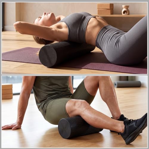 Arrowbash 3 Sizes Foam Roller Kit for Recovery, 12''/18''/36'', Black
