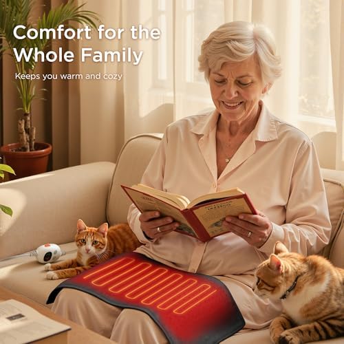 Texciting Heating pad for Back,Neck and Shoulders,Heat Pad Washable,12"x24"