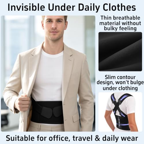 Posture Corrector for Women Men Back Brace Support Straightener Scoliosis