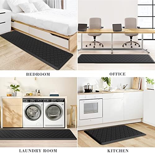 Kitchen Mat 2 PCS Cushioned Anti-Fatigue Floor Mat Standing Mat for Kitchen