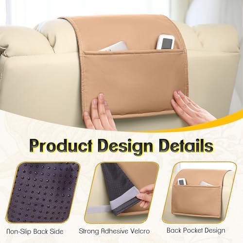 1 MIDDLE ONE Recliner Pillow, Memory Foam Head, Headrest and Neck Pillow for Recliner Chair, Small Neck Support for Office Chair (Brown)