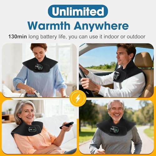 Neck and Shoulder Heating Pad Corldless, Weighted Neck Heating Pad