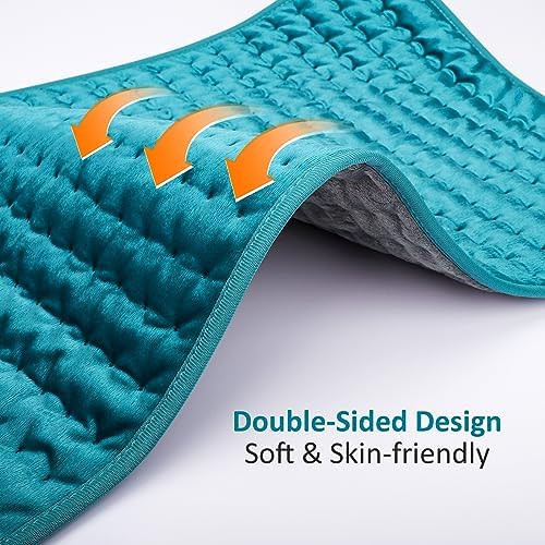 Heating pad for Back/Shoulder/Neck/Leg Pain Relief, Heating Pads for Period Cramps, 6 Fast Heating Settings, Auto-Off, Machine Washable, Birthday Gifts for Women Mom, Extra Large 16"x 30"