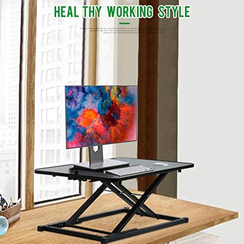 Standing Desk Height Adjustable 29 inch Computer Workstation Stand Up Desks Sit Stand Converter Desktop Riser Table for Laptop & Computer Monitors