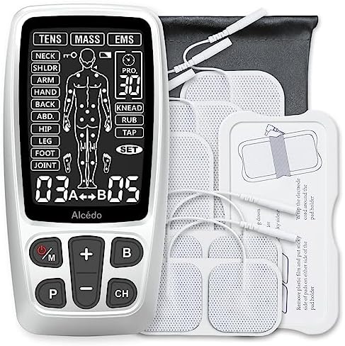 Alcedo Rechargable TENS+EMS Muscle Stimulator for Pain Relief