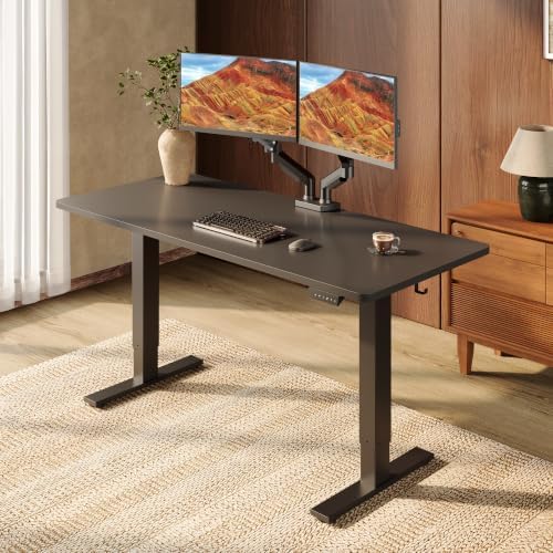 SANODESK 1'' Thick One-Piece 60 x 24'' Height Adjustable Standing Desk