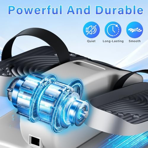 Under Desk Elliptical Machine, Electric Elliptical Leg Exerciser for Seniors with 12 Adjustable Speeds & Remote Control, Pedal Exerciser, Portable Quiet Electric Seated for Home Office