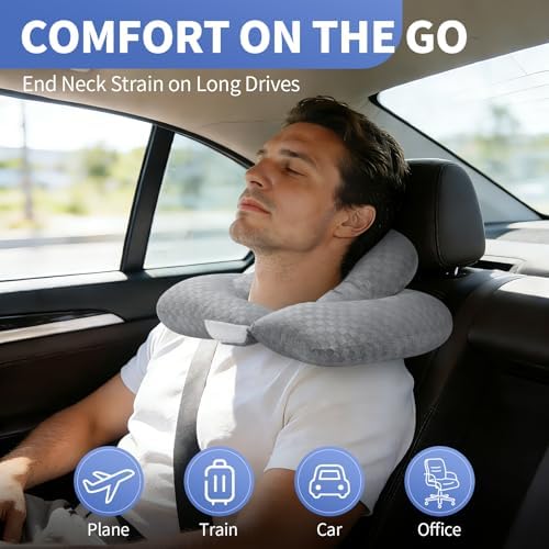 2-Layer Neck Pillow for Office, Recliner & Car -Breathable,Washable