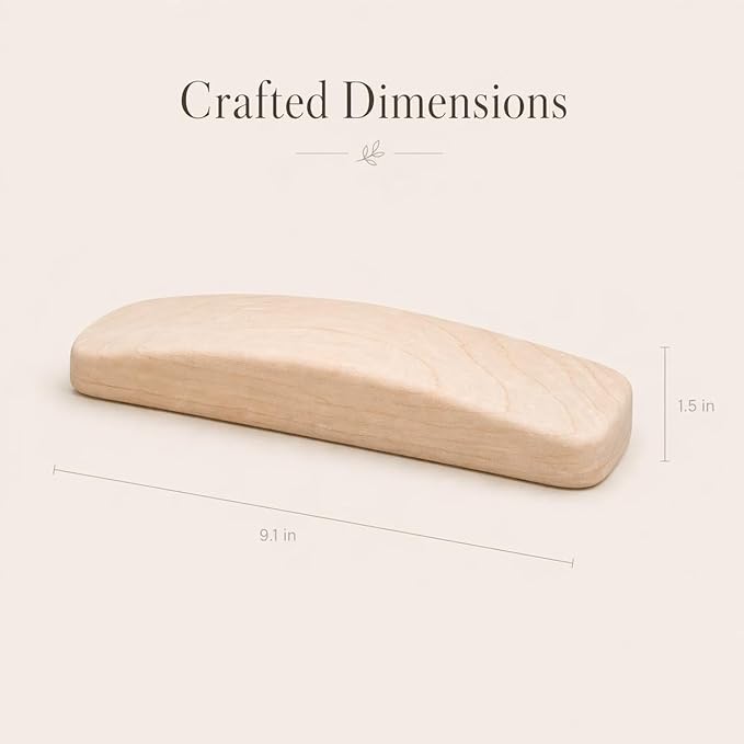 Foot Reset – Solid Maple Wood Foot Rest for Under Desk – Ergonomic Minimalist Foot Support for Daily Comfort and Relaxation