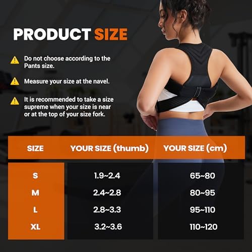Posture Corrector for Men and Women, Breathable Back Brace, Lumbar Support, Super Lightweight Posture, Neck, Shoulders and Back, Straight Shoulders (Medium)