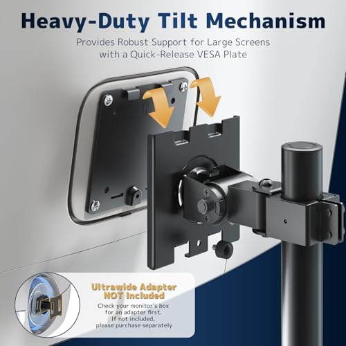 Dual Ultrawide Monitor Mount for 17-49'' Screens