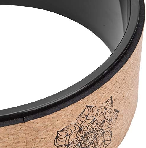 GLOGLOW Back Pain Relief Yoga Wheel, 5mm Thick PU Rubber