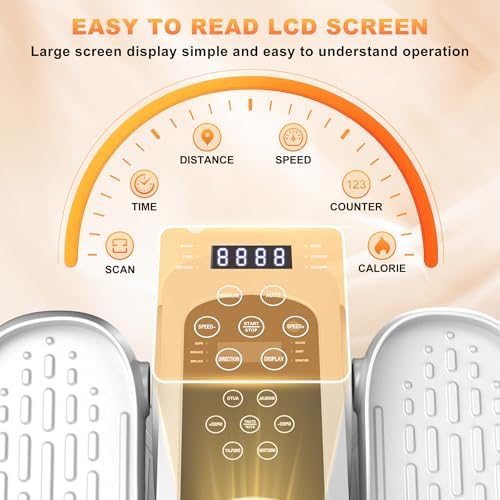 Low Impact Mini Under Desk Elliptical Quiet Electric Leg Exerciser