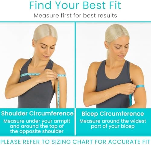 Vive Shoulder Brace for Women - Injury Recovery Compression Support Sleeve