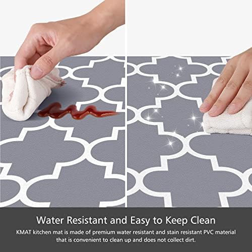 KMAT Kitchen Mat Set of 2,Cushioned Anti-Fatigue Kitchen Mats for Floor