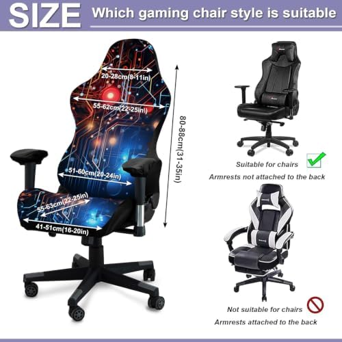 Gaming Chair Covers Only, 3D Printing Soft Fit Scratch Resistant