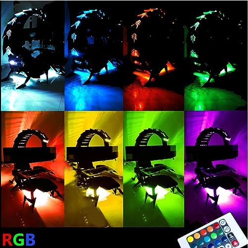 Gaming Chair Ergonomic Swivel with RGB LED for Racing, E-Sports, and Home Office Comfort (B)