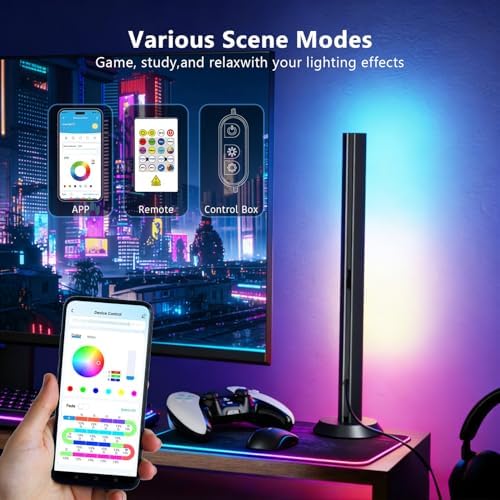 DAYBETTER Smart LED Light Bars,RGBICWW TV Light Bar for Living Room,Gaming