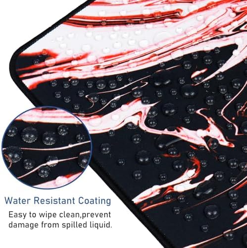 Large Extended Mouse Pad with Stitched Edges Waterproof 31.5X15.7In