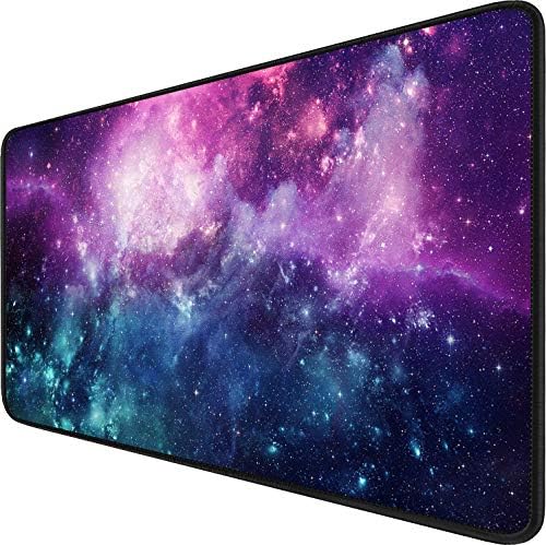 Gaming Mouse Pad with Stitched Edges (35.4X15.7In) Waterproof Desk Pad