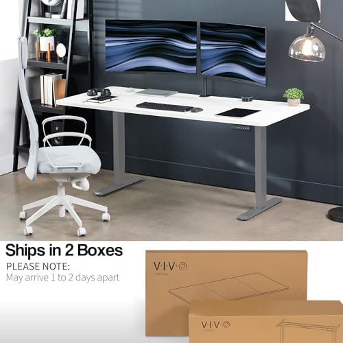 VIVO White 71 x 30 in Standing Desk, DESK-KIT-E2G7W