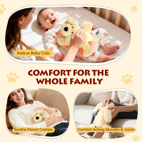 Microwave Heating Pad for Pain Relief, Microwavable Stuffed Animal