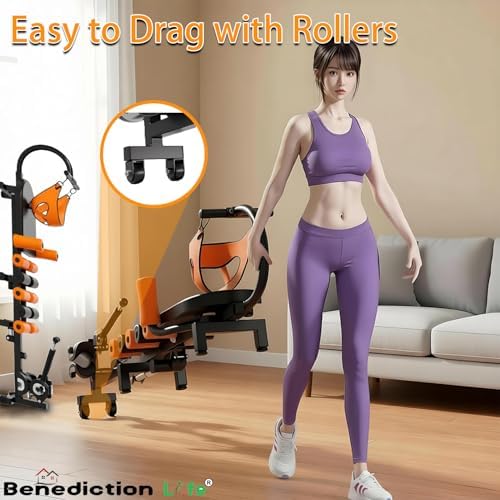 Spinal Decompression Machine Decompression Table for Back Pain Relief & Motorized Spine Decompression Device, Spinal Stretching Device for Herniated Disc and Sciatica Relief,Posture Correction(Orange)