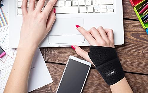 CERBONNY Carpal Tunnel Wrist Brace,2Pack Wrist Support Brace Adjustable Wrist Strap Reversible Wrist Brace for Sports Protecting/Carpal Tunnel/Arthritis-Right&Left