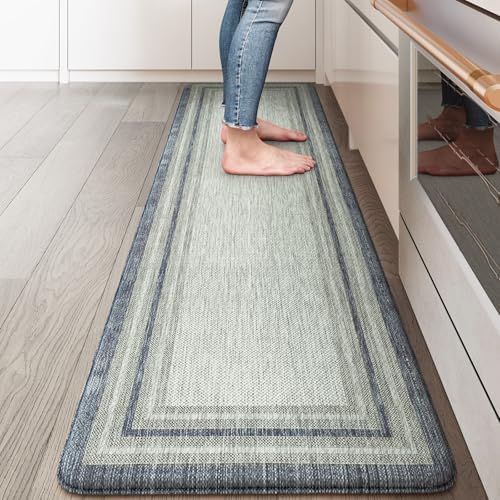 KIMODE Farmhouse Kitchen Runner Rug,17.3" x 59" Anti Fatigue Kitchen Mats