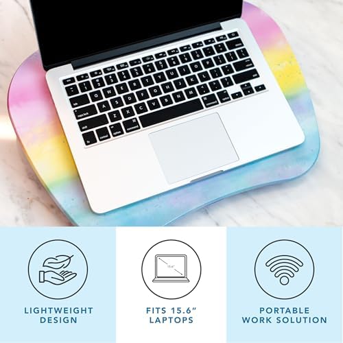 LAPGEAR MyStyle Lap Desk – Sunset Watercolor, Fits 15.6” Laptops