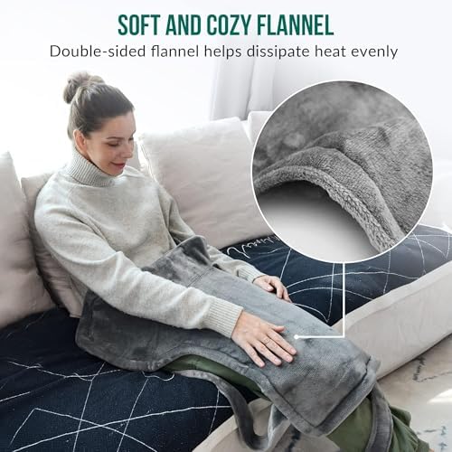 Snailax Large Heating Pad for Neck, Shoulders and Back, FSA Eligible, 24x33