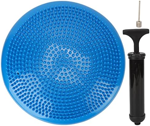 Inflated Wobble Cushion, Balance Training, Inflated Core Strengthening Balance Disc, Disc, Stability Sensory Wiggle Disc to Improve Sitting Posture(Pink and blue are shipped randomly)
