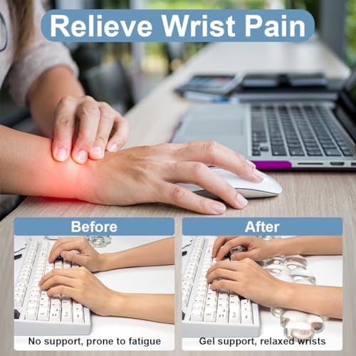 Cloud Wrist Rest for Keyboard and Mouse Set - Cooling Erogonomic Mouse Pad