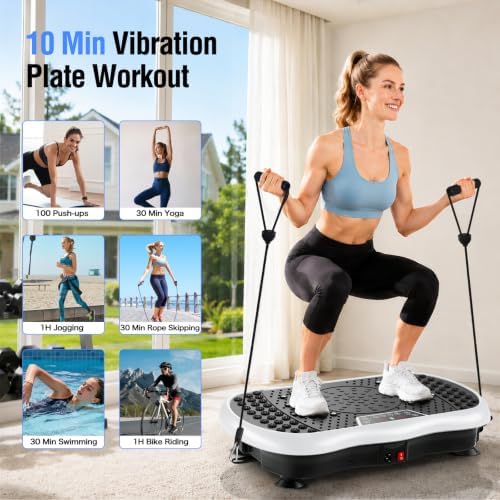 Vibration Plate Exercise Machine with 200 Speeds & 10 Presets
