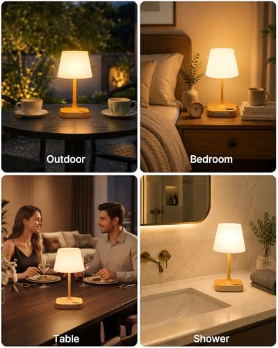BUCASA Waterproof Shower Lamp Rechargeable Bathroom Shower Lights
